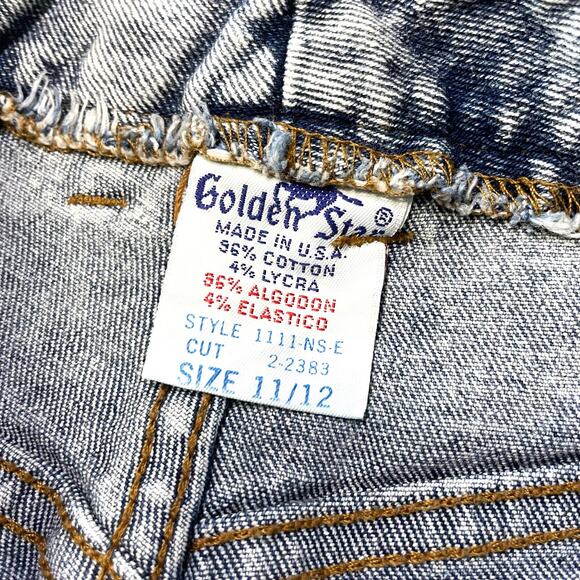 Vintage Golden Star USA Womens Skinny Jeans 11/12 Acid Wash Western Cowgirl - Picture 3 of 14